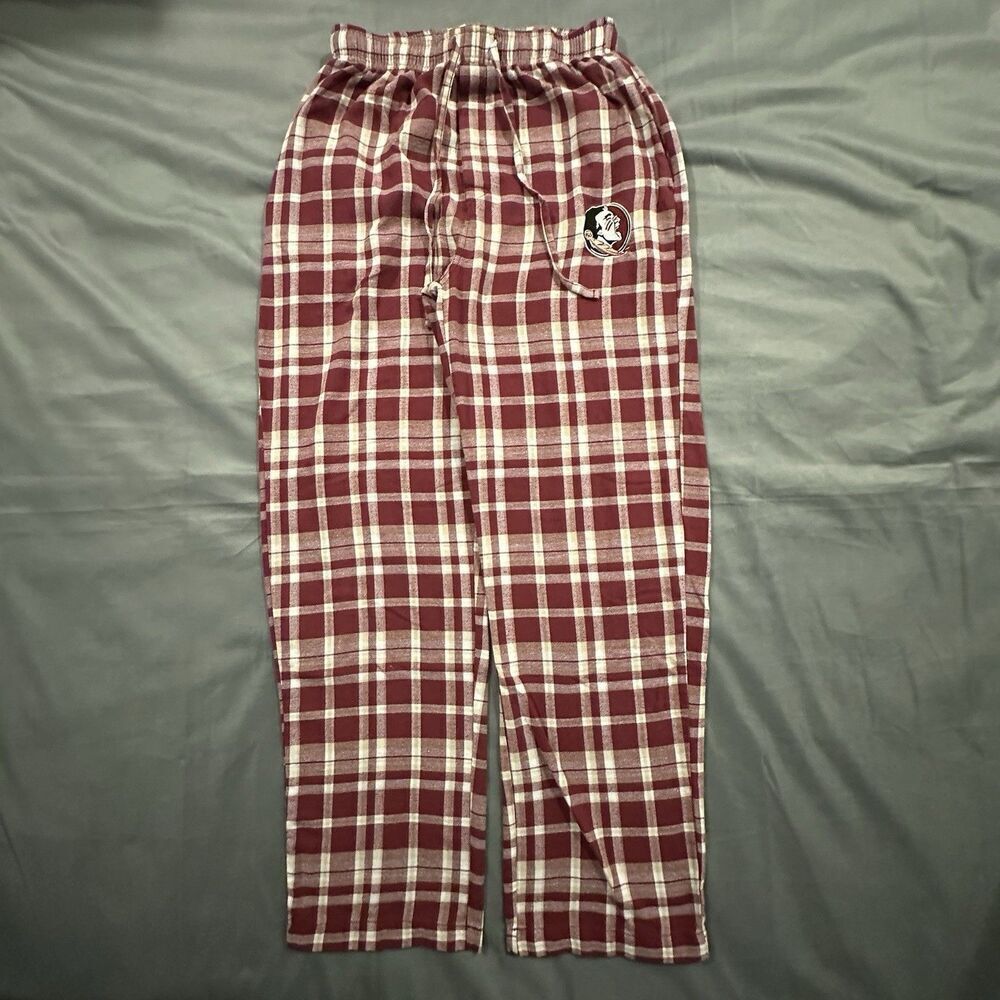 Concept Sports Pajama Pants Florida State Seminoles Sleepwear Plaid Unisex NCAA